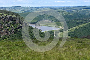 View at lake Eland on Oribi gorge near Port Shepstone, South Africa