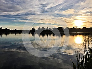 A view of the lake at Ellesmere