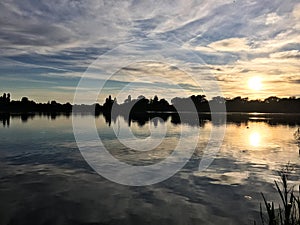 A view of the lake at Ellesmere