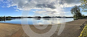 A view of the Lake at Ellesmere in the early morning