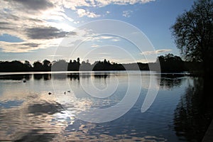 A view of the Lake at Ellesmere in the early morning