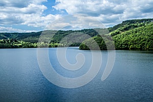 View of the lake of Esch Sur Sure