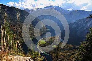 View on lake KÃ¶nigssee in Deutschland