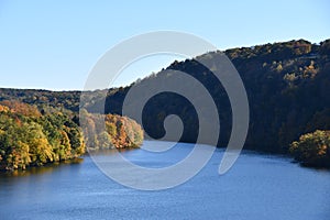 View of Lake Lillinonah from Lovers Leap State Park in New Milford, Connecticut