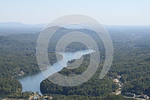 A view of Lake Lure North Carolina