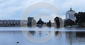 View from Lake Merritt, Oakland California 4K