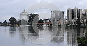 View of Lake Merritt, Oakland California 4K