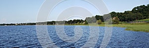 View of Lake Minneola during a summer day, Waterfront Park, Clermont, Florida