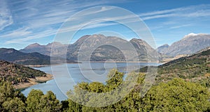 View on lake Mornos central Greece