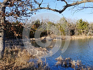 View of Lake Murray in autumn, Lake Murray State Park