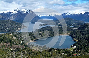 View on the lake Nahuel Huapi
