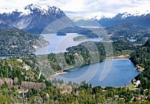 Lake Nahuel Huapi near Bariloche, Argentina Cerro Campanario photo