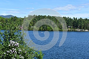 View of Lake Placid in New York State