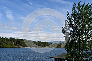 View of Lake Placid in New York State