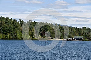 View of Lake Placid in New York State