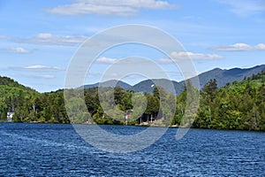 View of Lake Placid in New York State