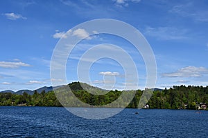 View of Lake Placid in New York State