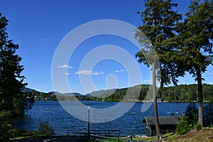 View of Lake Placid in New York State