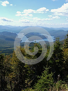 View of Lake Placid from Whiteface Mountain, Adiro