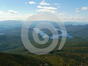 View of Lake Placid from Whiteface Mountain, Adiro