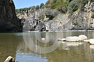 View of the lake and stones photo