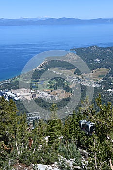 View of Lake Tahoe in California