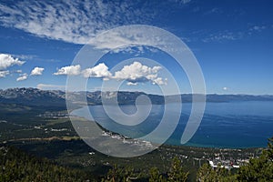 View of Lake Tahoe in California