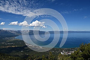 View of Lake Tahoe in California