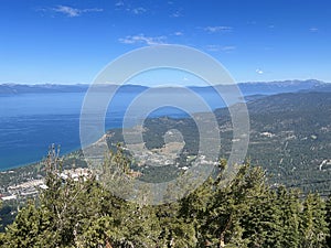 View of Lake Tahoe in California