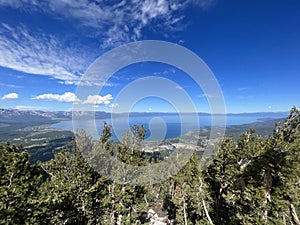 View of Lake Tahoe in California