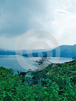 view of the lake at the top of Mount Willis?