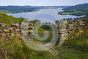 View of Lake Windermere in the Lake District