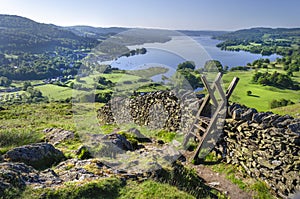 A view of Lake Windermere taken from just above Ambleside.