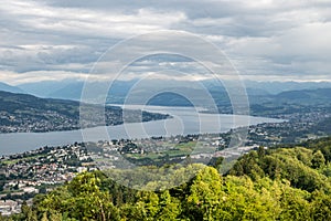 View of Lake Zurich from Uetliberg