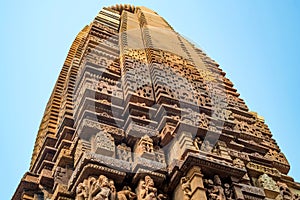 View of Lakshmana Temple in Khajuraho, India