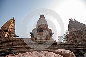 View of Lakshmana Temple in Khajuraho, India