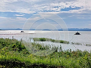 View of Lam Takhong Dam in Nakhon Ratchasima, Thailand.