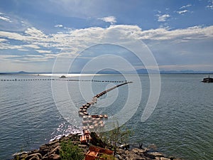 View of Lam Takhong Dam in Nakhon Ratchasima, Thailand.