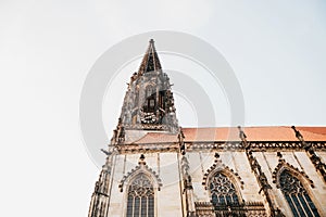 View of the Lamberti church in Muenster in Germany