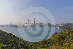 View of Lamma Island power station Panorama