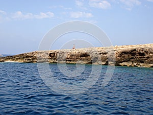 View of Lampedusa landscape