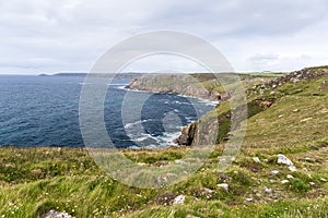 View of land's end in Cornwall