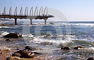 View Of Landmark Pier At Umhlanga Rocks, Durban, South Africa