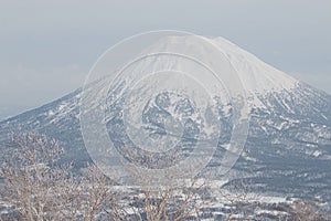 Mt Yotei in winter, Niseko, Hokkaido, Japan photo