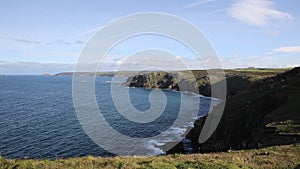 View from Lands End Cornwall England