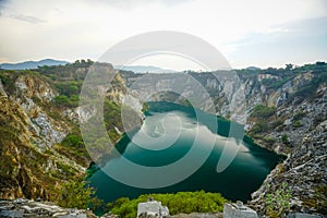 View landscape of grand canyon in Thailand on daytime in Chonburi, of thailand