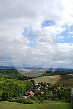 View landscape hassberge