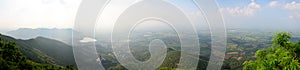 View landscape and Khao Wong Phrachan mountain in Lopburi, Thailand