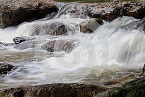 The view of landscape namg romg water fall is beautiful national park