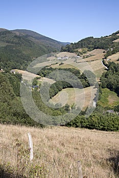 View of Landscape outside Taramundi; Asturias